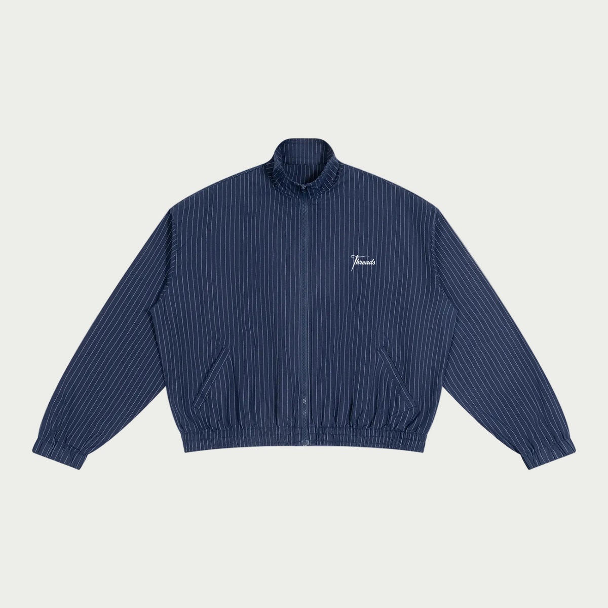 Pinstripe Track Jacket