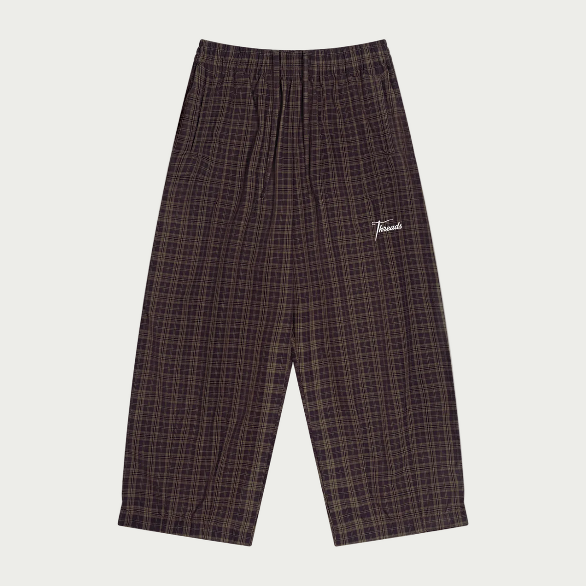 Checked Track Bottoms