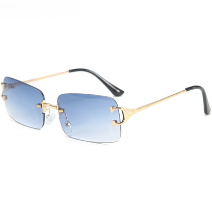 Rimless Rectangular Sunglasses